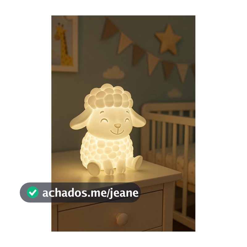 Luminária infantil Ovelinha / Abajur infantil Ovelha