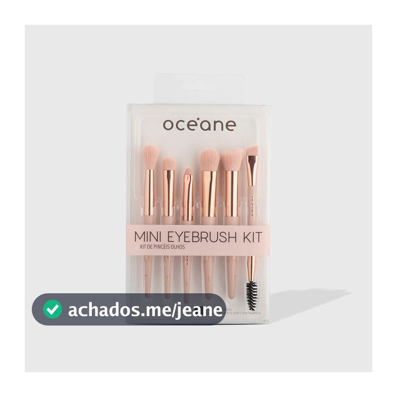 Mini Kit com 6 Pincéis para Olhos - Mini Eyebrush Kit