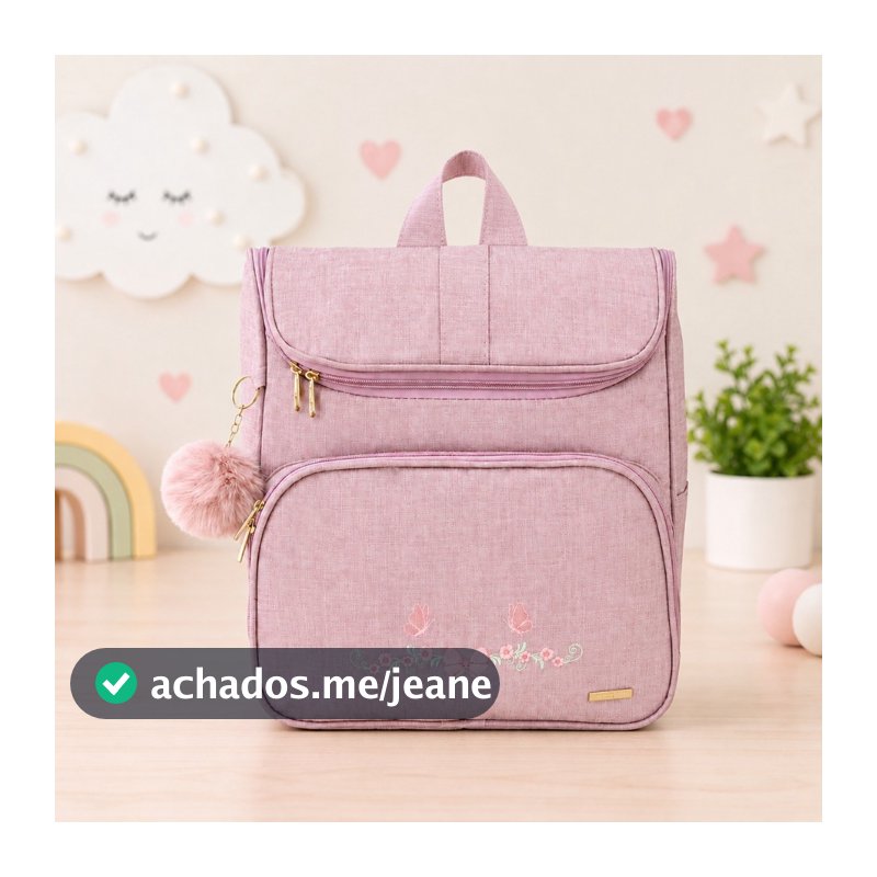 Bolsa Mochila Maternidade Impermeável Passeio Escolinha Creche Menino Menina Luxo