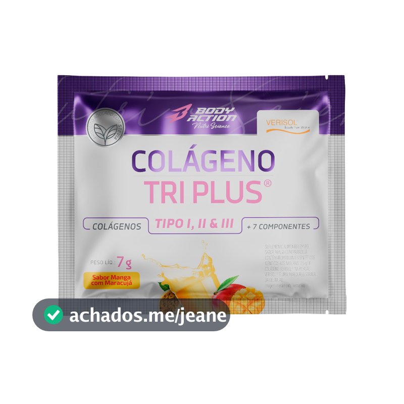 Colágeno Verisol Tri Plus Tipo 1 Tipo 2 e 3 - Sachê Dose Única 7g Bodyaction