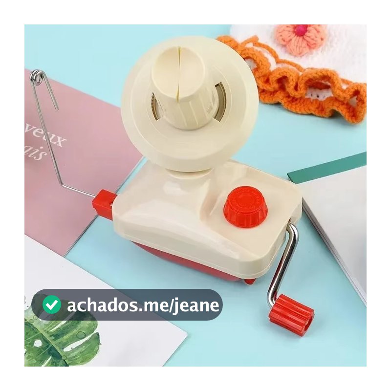 Máquina Enroladora Enrolar Fios Linha Lã Tricô Crochê Manual Portátil