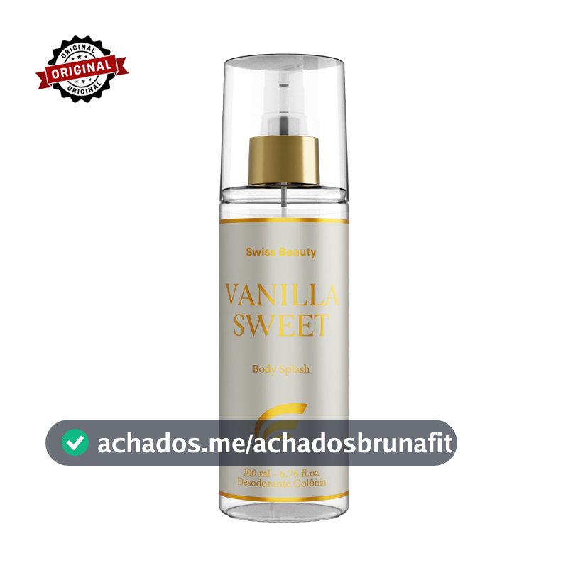 Body Splash Vanilla Baunilha 200ml SWISS BEAUTY Sofisticação e Longa Duração