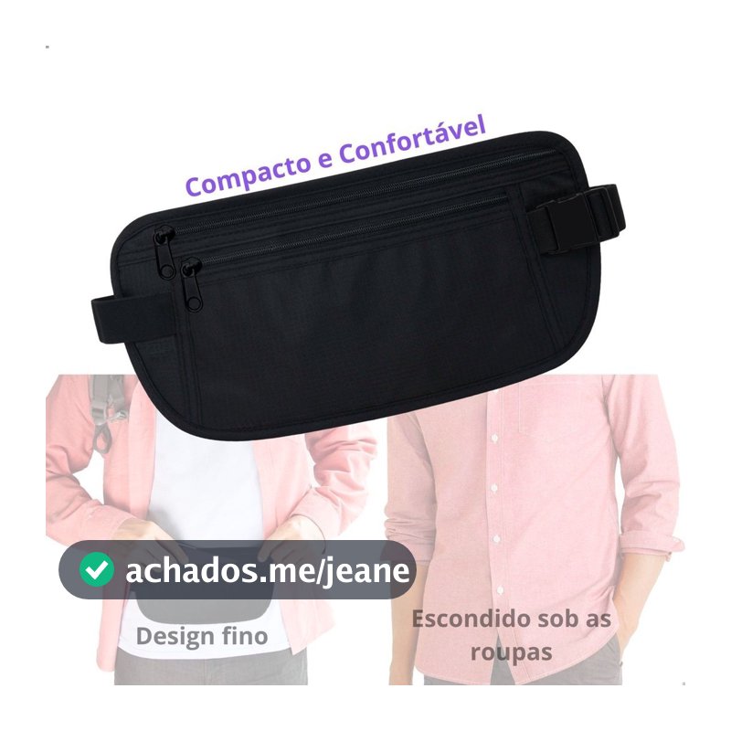 Pochete Doleira Bolsa Cintura Esporte Corrida Academia Viagem Celular Documentos Antifurto