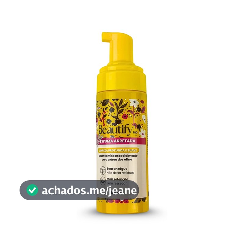 Espuma De Limpeza Beautify Pro Hidratação Sem Enxágue 150ml