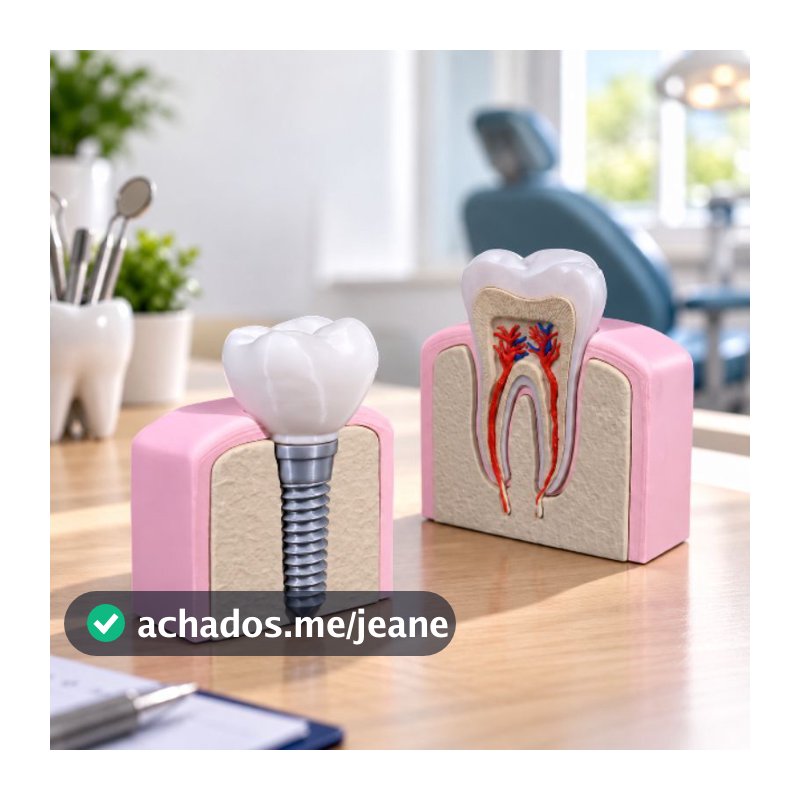 Modelo Anatômico Dente Molar ou Implante Estudo Anatômico Boca Dente. Decoração, presente, dentista