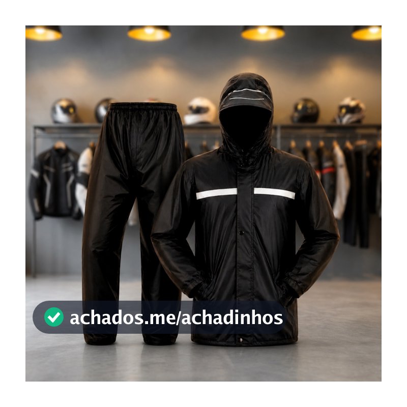 Capa De Chuva Moto Motoqueiro Impermeável Reforçada