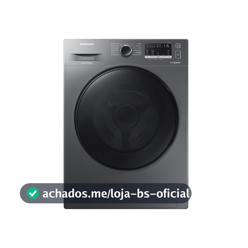 Lava e Seca Samsung 11kg Inox 220V Eco Bubble Digital Inverter com Vapor Higieniza