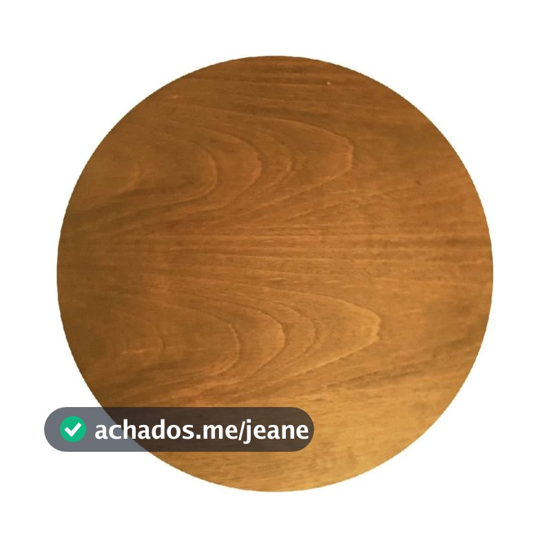 Centro De Mesa Prato Giratório 40 Cm Amadeirado - Mel