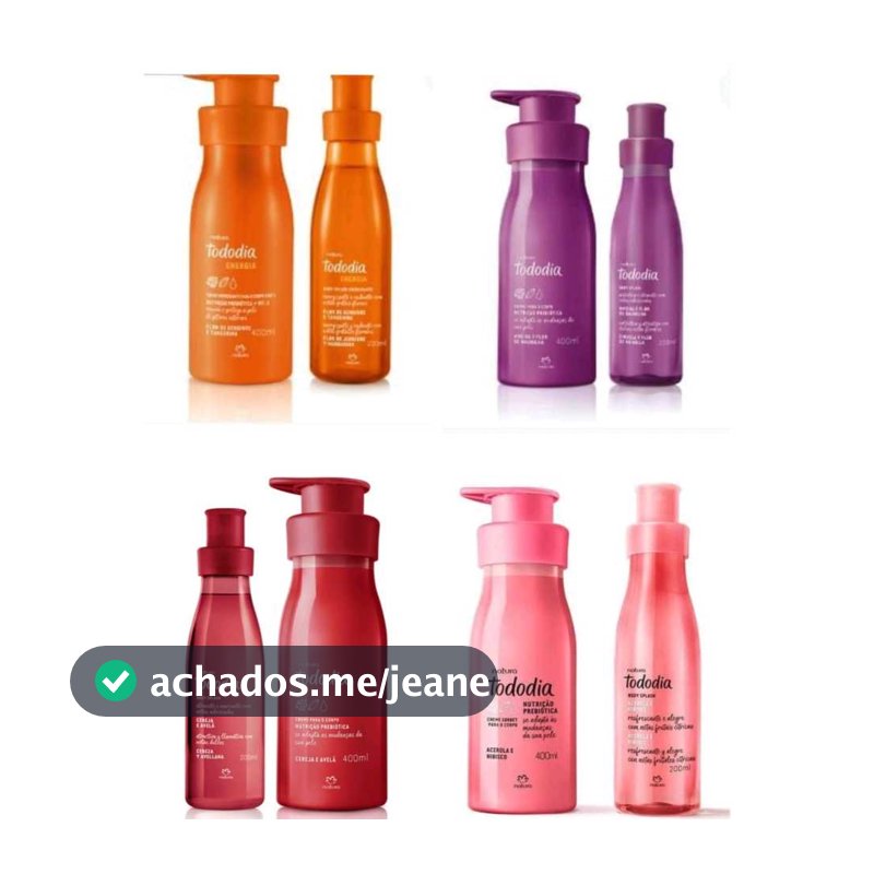 Kit Natura Tododia Hidratante e Body Splash - Fragrâncias - (2 ou mais produtos)