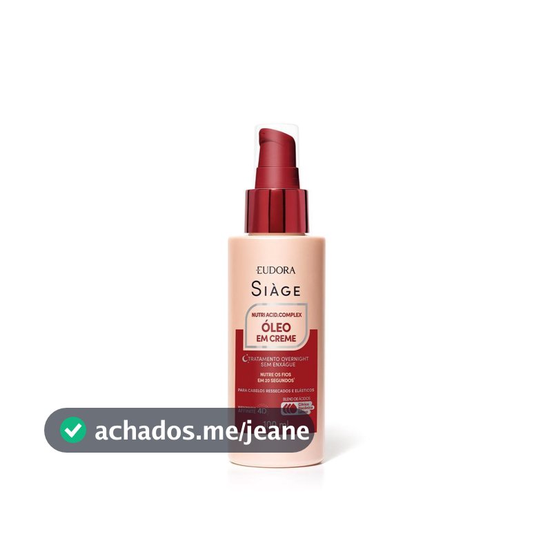 Eudora Siàge Nutri Acid.Complex Óleo em Creme 100ml
