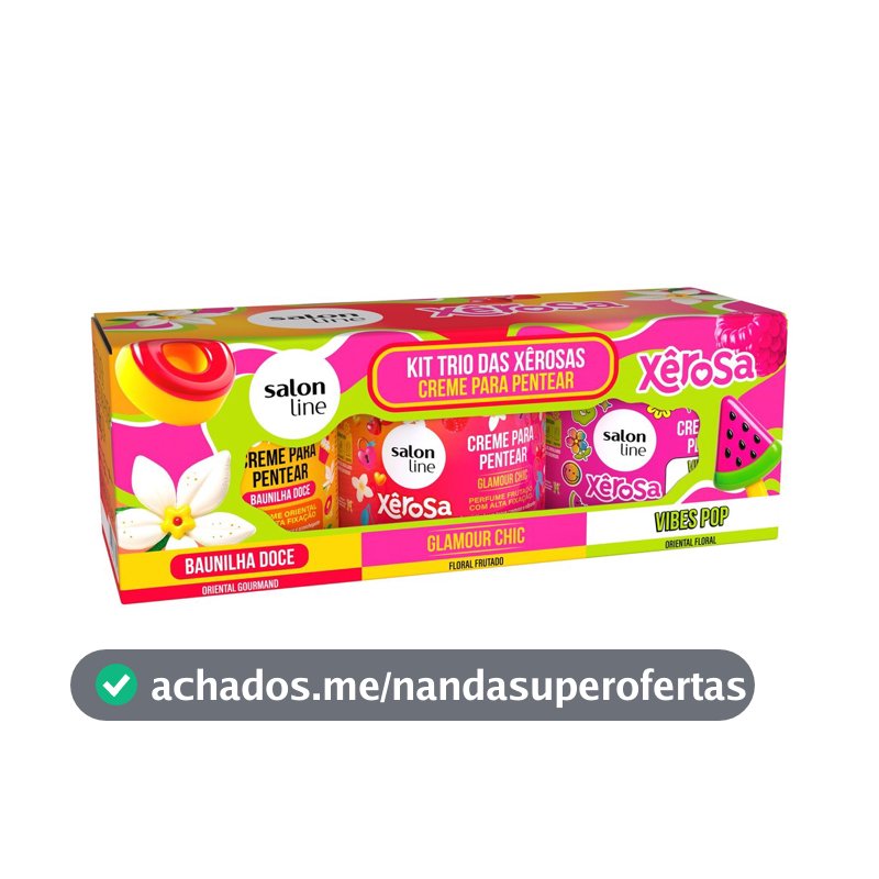 Kit Xêrosa com 3 Cremes para Pentear 180g