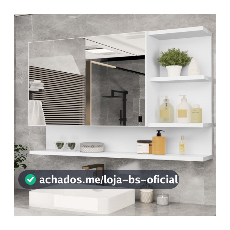 QUEIMA DE ESTOQUE! Armário Espelheira com Porta Cleo - VÁRIAS CORES