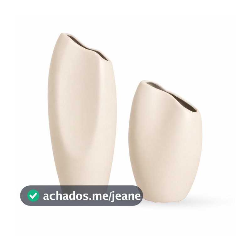 Vaso Estretto em ceramica decorativo p/ sala, mesa e aparador | design moderno minimalista, acabamento artesanal, ideal