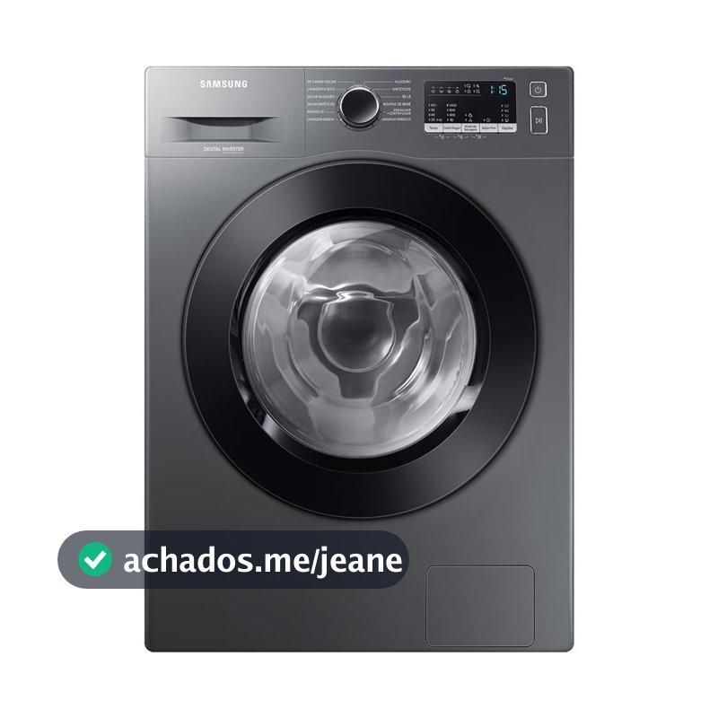Lava e Seca Samsung WD11M com Digital Inverter WD11M4473PX Inox Look 11/7kg
