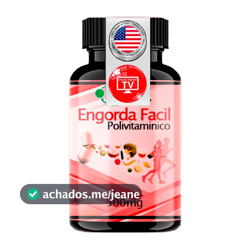 Engorda Fácil Polivitaminico 60 Cápsulas De 500mg