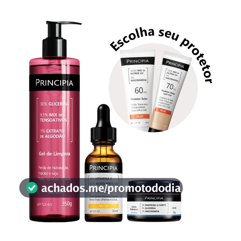 Principia Kit Essencial GL-03 + CH + VC + PS-01 FPS 60 ou PS-05 FPS 70