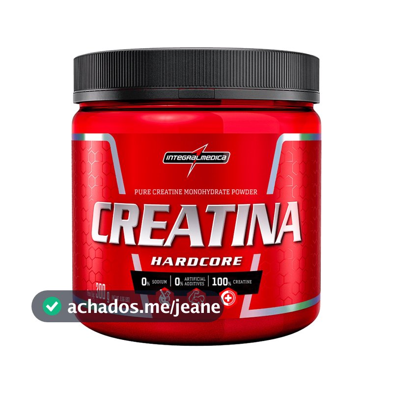 Creatina Pura Monohidratada Hardcore 300g 150g Original - Integralmedica