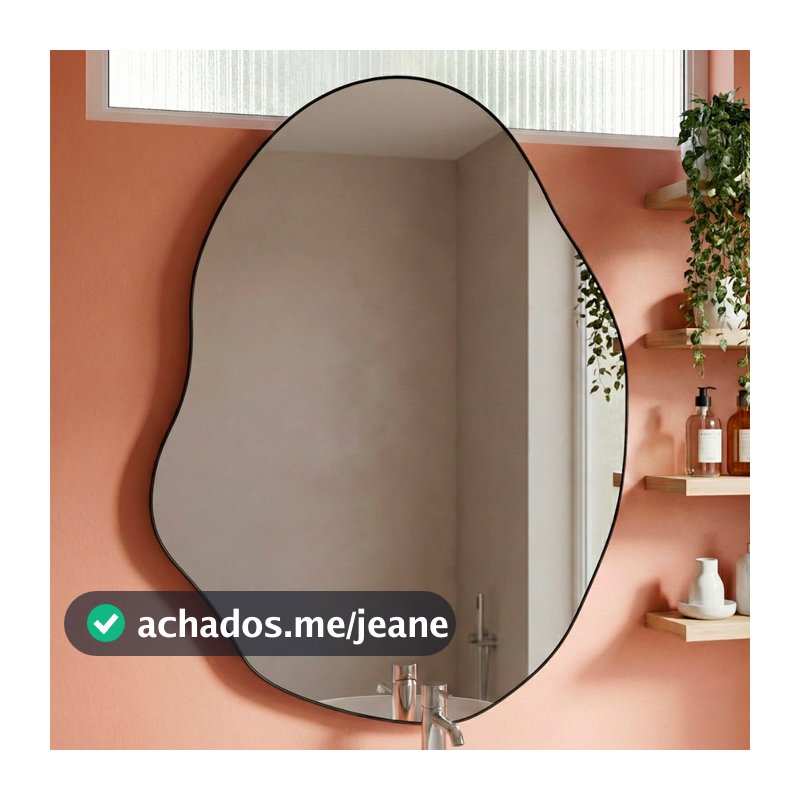 Espelho Orgânico Decorativo Grande Pinterest 60x110 Mod Rubi