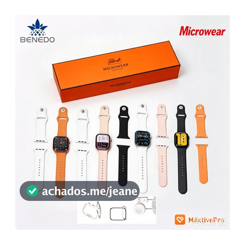 Smartwatch Microwear S11 Mini(40mm)2 Pulseiras capa Série 11 IP68 GPS Chat Gpt Original inteligente