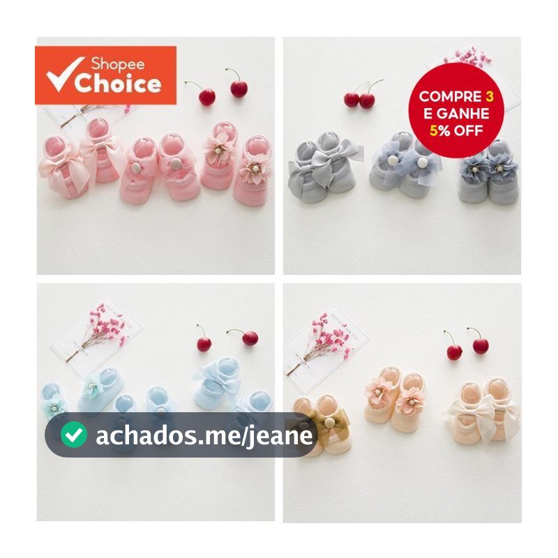 Conjunto De Meias Para Bebês Meninas , 3 Pares De Renda Infantil De Algodão 0-12 Meses , Rosa , Cáqui , Itens Essenciais