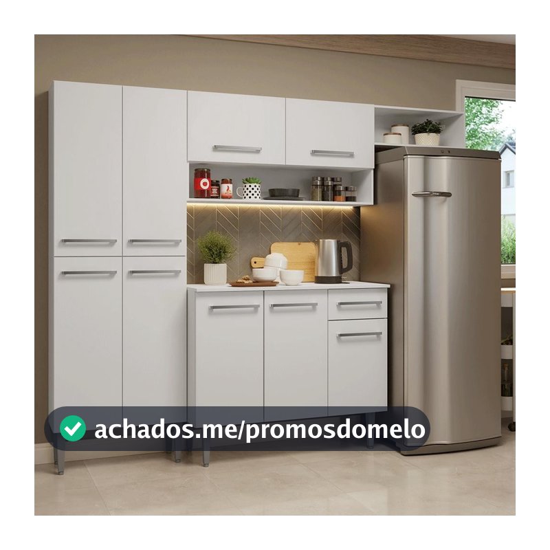 Armário de Cozinha Completa 229cm Emilly Madesa 016