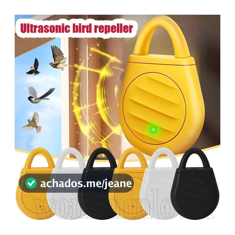 Repelente Eletrônico Ultrassônico De Pássaros-Para Acampamento Ao Ar Livre , Viagens-Portátil , 3 Modos , Carregamento T