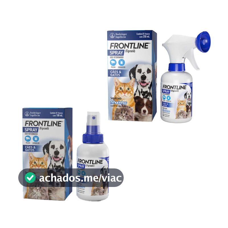 Frontline Spray Antipulgas e Carrapatos para Cães e Gatos