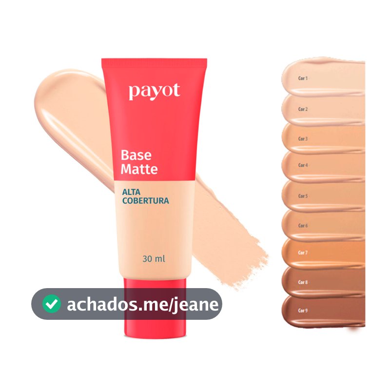 Nova Base Maquiagem Payot Matte Substituta Boca Rosa