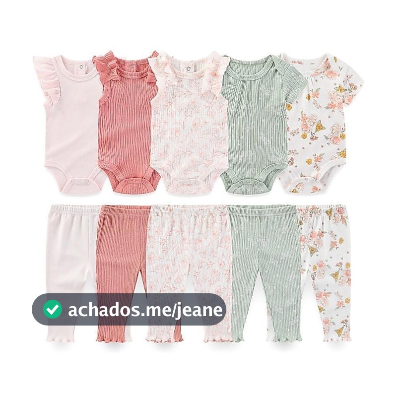 Kiddiezoom 10 Peças Conjunto De Roupas De Bebê Algodão Macio Menino Menina Bodysuits + Calças Roupa Infantil Presente