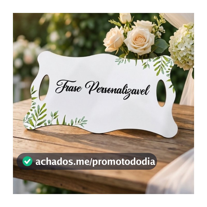 PLACA DECORATIVA ENTRADA DE CASAMENTO EM MDF FLORIDA VERDE OLIVA PERSONALIZADA
