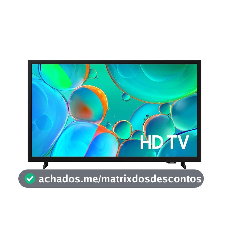 Samsung Smart TV 32" HD H5000F 2025, Canais Gratuitos, HDR,
