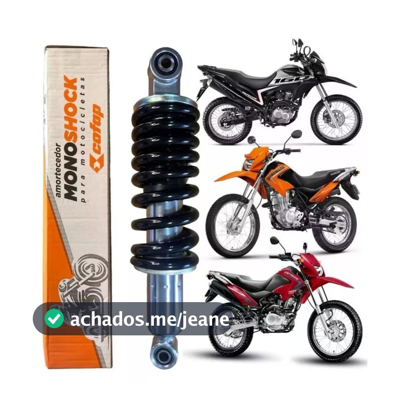Amortecedor Traseiro Cofap Bros 150 Original Monoshock Alta Durabilidade Moto