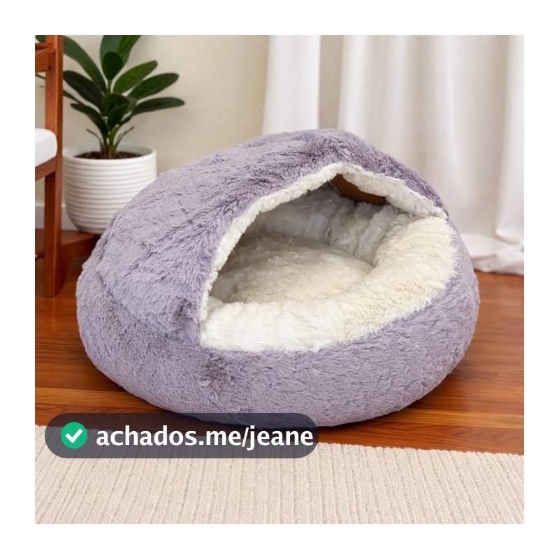 CAMINHA PET NUVEM COBERTA FECHADA CAMA DONUT COM COBERTURA IGLU CASINHA PELUCIADA NINHO TOCA
