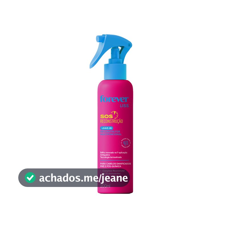 Leave-in Multifuncional SOS Reconstrução Forever Liss 200ml