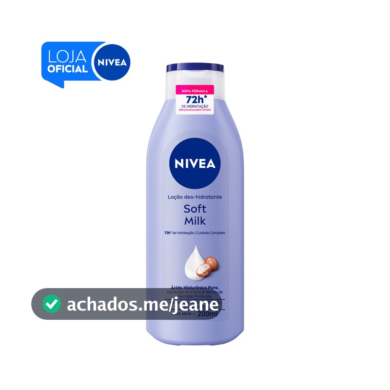 NIVEA Hidratante Desodorante Soft Milk 200ml