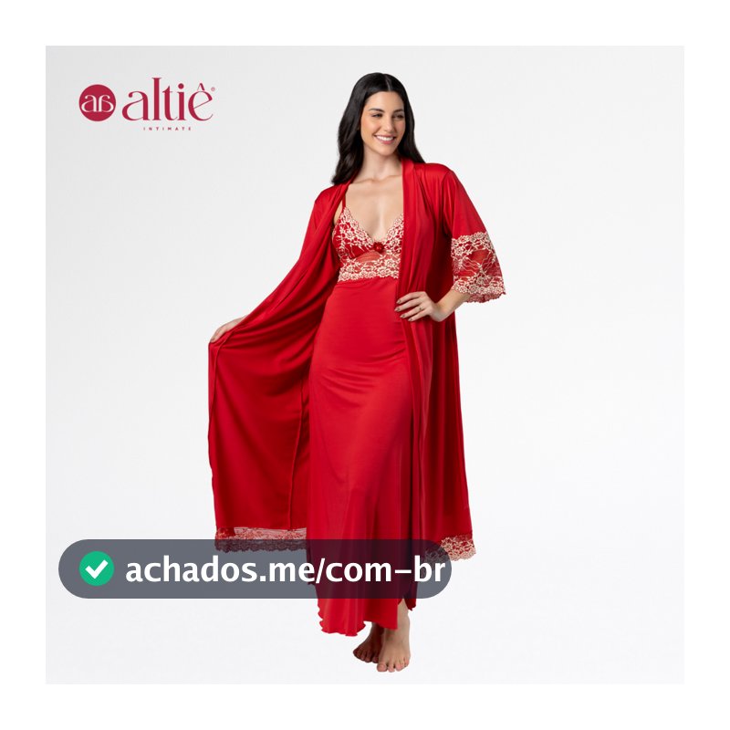 KIT ROBE LONGO + CAMISOLA LONGA BICOLOR FEMININO LUXO | Elegância, Conforto e Sofisticação