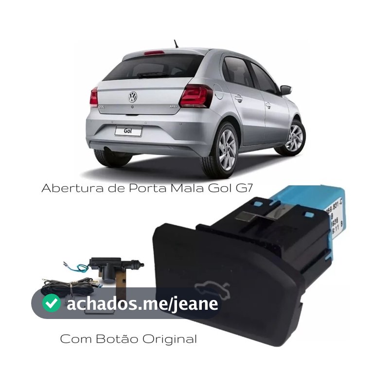 Abertura Porta Malas Elétrico Gol G7 Com Botão Original