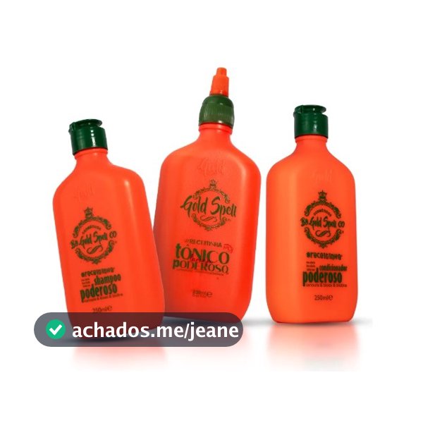 Tonico e Shampoo e Condicionador Poderoso