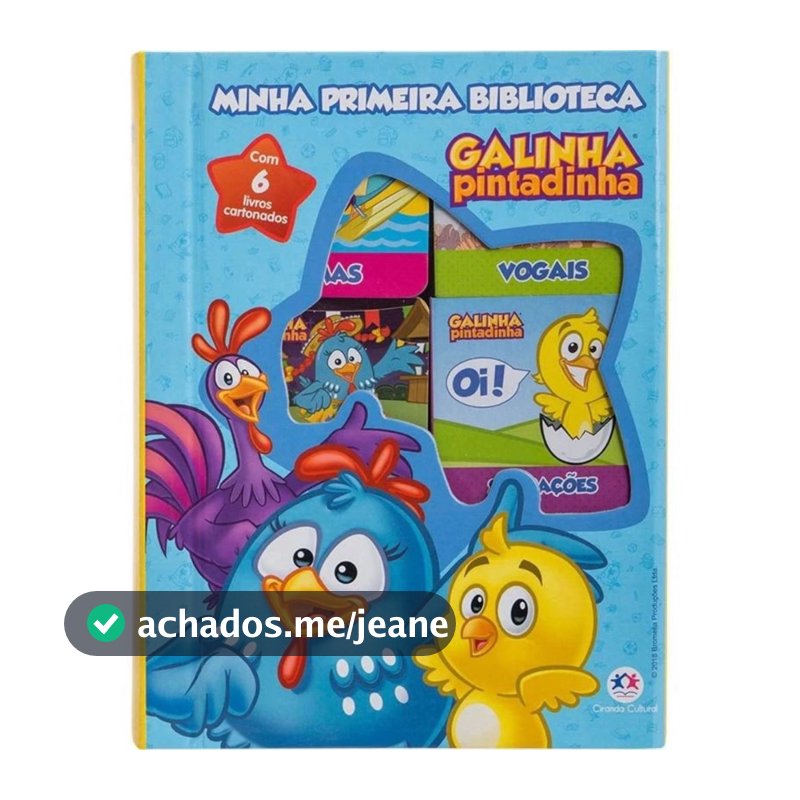 Box com 6 Minilivros Galinha Pintadinha - Minha primeira biblioteca