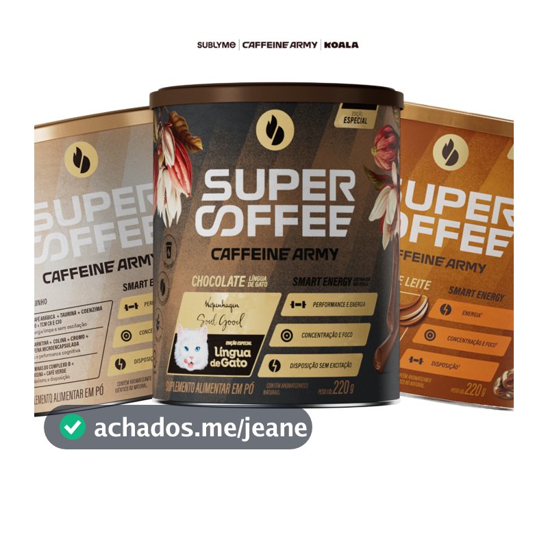 SuperCoffee (220g) - Todos os Sabores - Classic Size - Energia e Foco para o Seu Dia - Caffeine Army