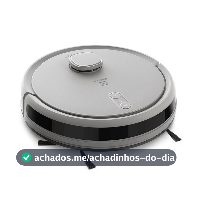 Robô Aspirador Electrolux 4 em 1 Wi-Fi Experience até 1h40 Mapeamento Branco (ERB62)