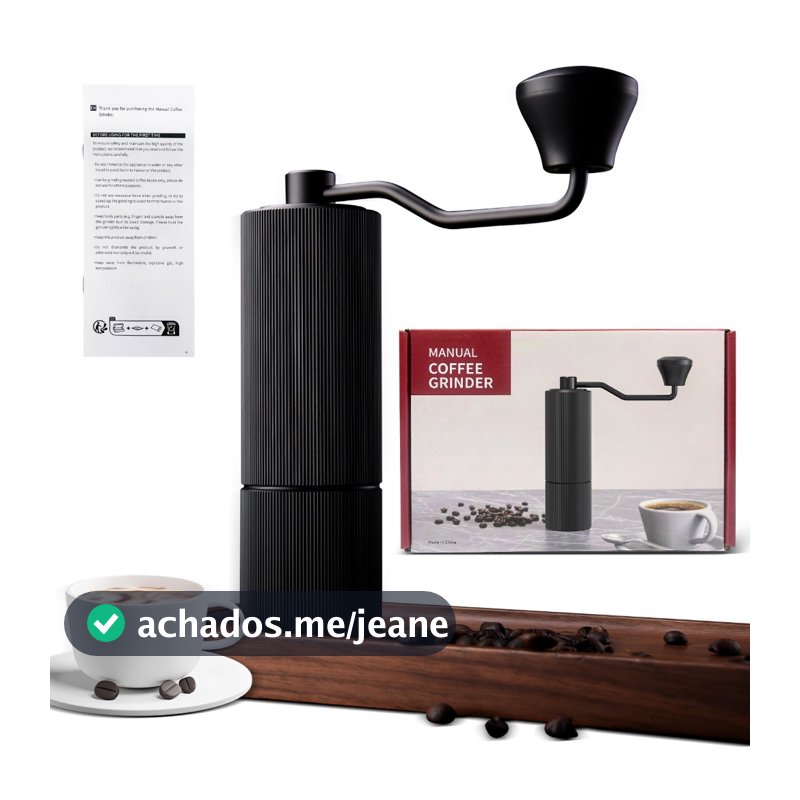 Moedor de café manual de cerâmica de aço inoxidável Moedor de café portátil com ajuste