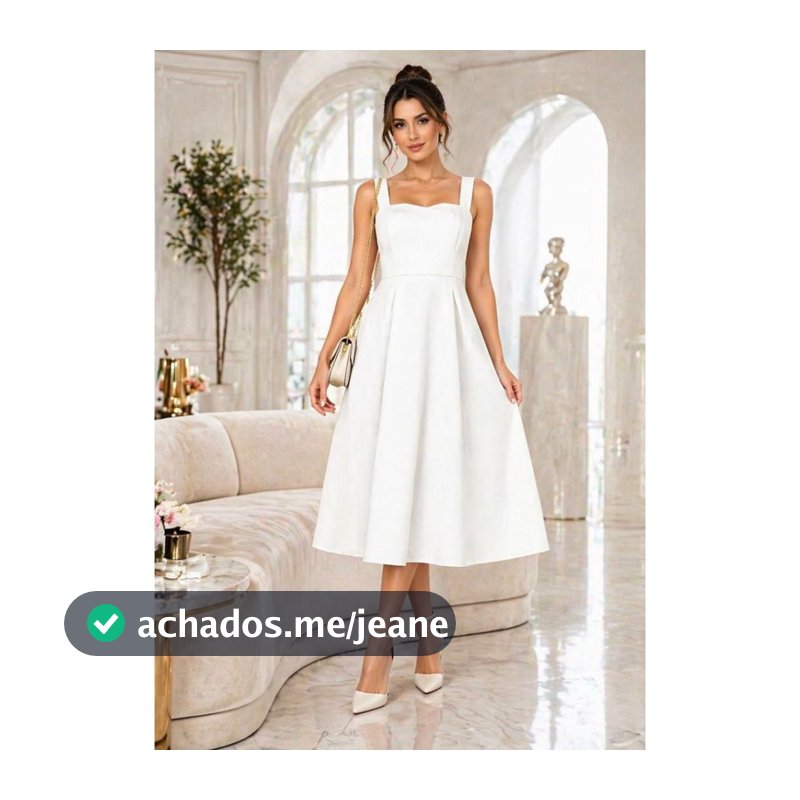 Vestido Longo Tecido Alfaiataria com Bojo Ziper