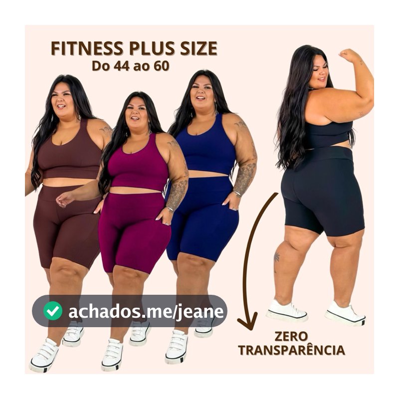 Conjunto Academia Plus Size Roupa Fitness Bermuda Bermudinha Short Top Feminino de Ginástica Treino Malhar Poliéster