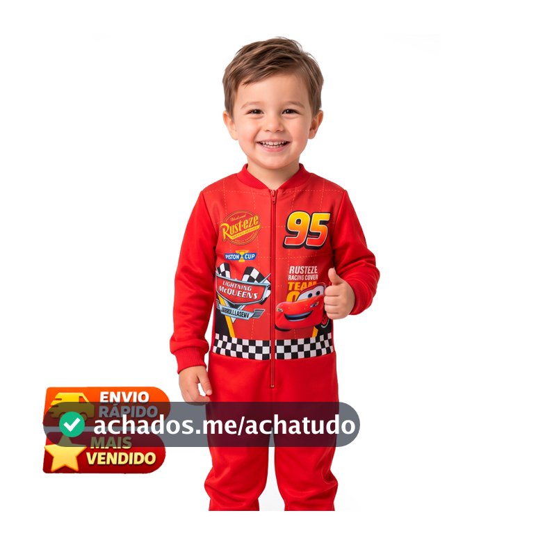 Fantasia Macacão Mcqueen Carros Infantil Luxo - Aniversários, Festas e Brincadeiras | ENVIO IMEDIATO