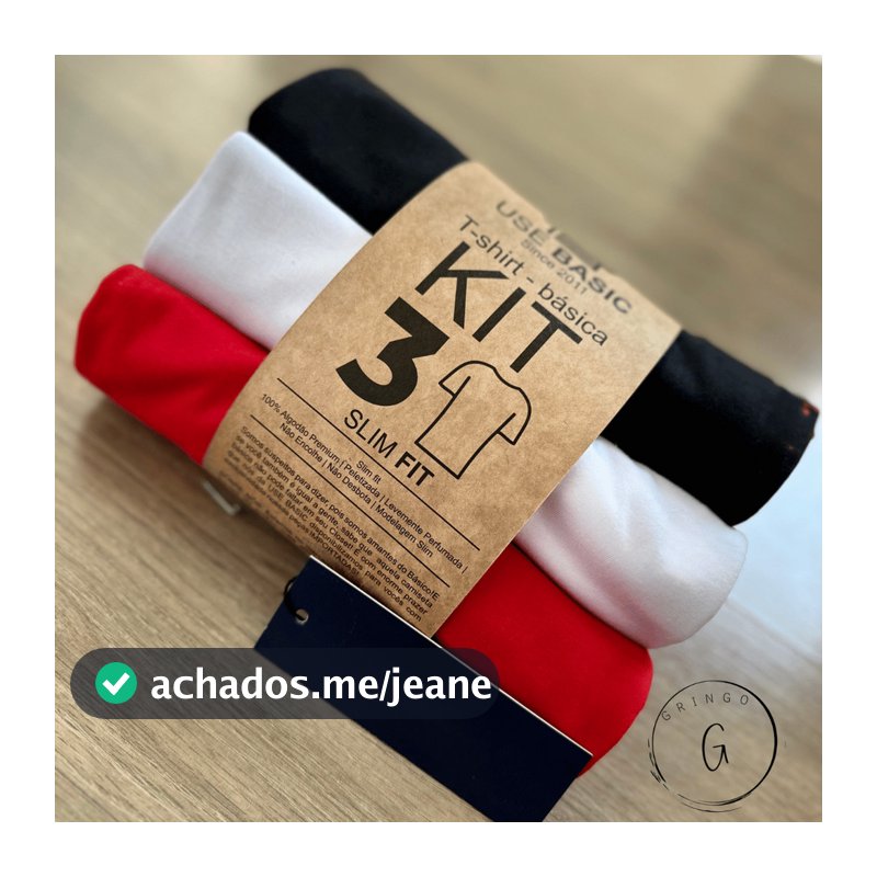 Kit 3 Camisetas Básicas CavalinhoBordado Premium Polloó Bordada Premium