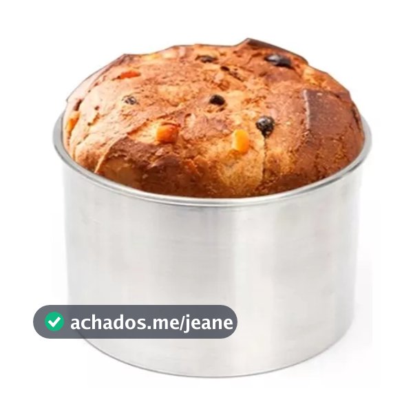 Forma Bolo Panetone de Natal/Chocotone em Alumínio - Trufado ou Normal