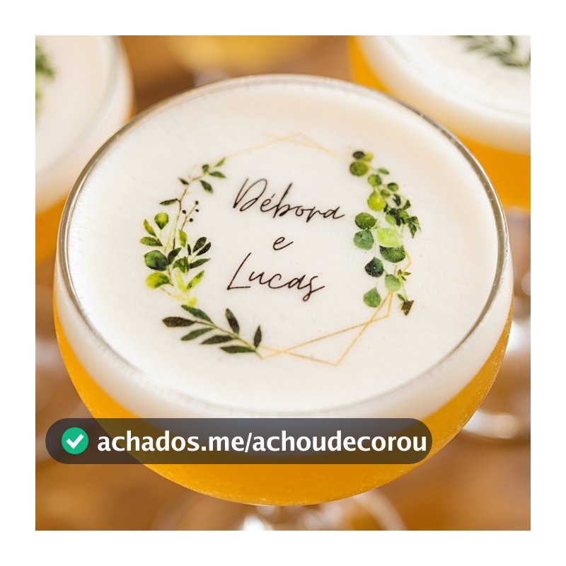 Papel de arroz para drinks 200 uni 5 cm para casamento e 15 anos  e bebidas formatura
