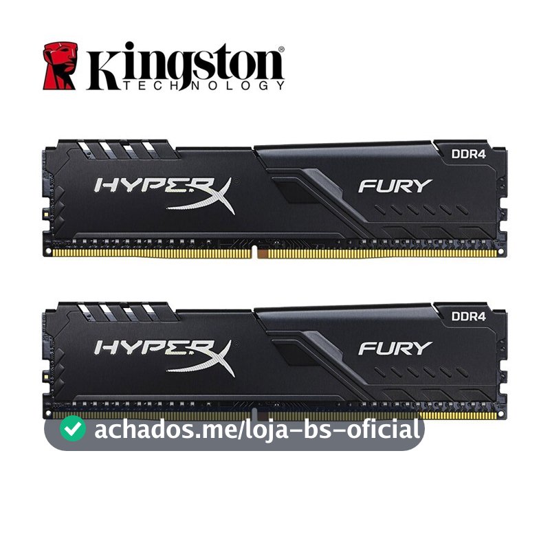 Kingston HyperX FURY DDR4 16GB 8GB 4GB 3200MHz 2666MHz 2400MHz 2133M PC4 Memória RAM Desktop 288Pins
