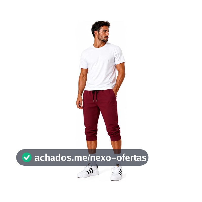 Bermuda Lisa Masculina Shorts Jogger Lançamento Top